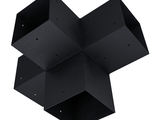 Pergola 4-Arm Post Bracket (for 6x6 Wood Posts)