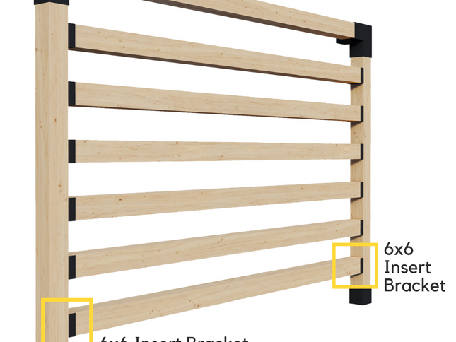 Pergola Insert Bracket (for 6x6 Wood Posts)