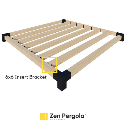 Pergola Insert Bracket (for 6x6 Wood Posts)