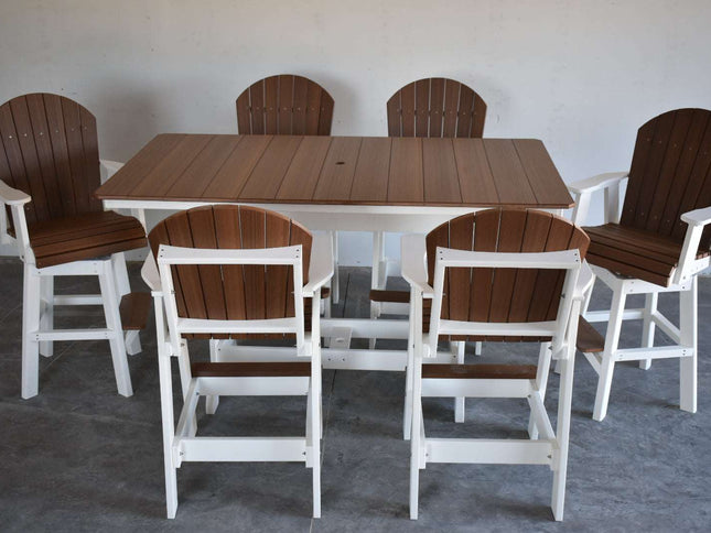 Dutch Country Patio 7-Piece Adirondack Dining Set