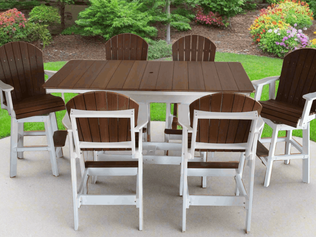 Dutch Country Patio 7-Piece Adirondack Dining Set