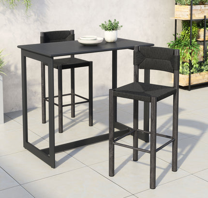 Iska Barstool (Set of 2) Black