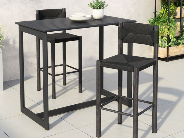 Iska Barstool (Set of 2) Black