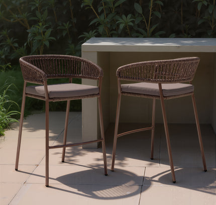 Skye Barstool (Set of 2) Brown