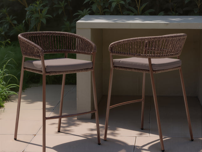 Skye Barstool (Set of 2) Brown