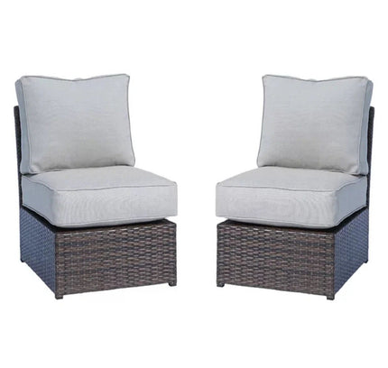Modern Wicker Outdoor Seating Set With Cushions