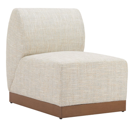 Christy Armless Chair Beige