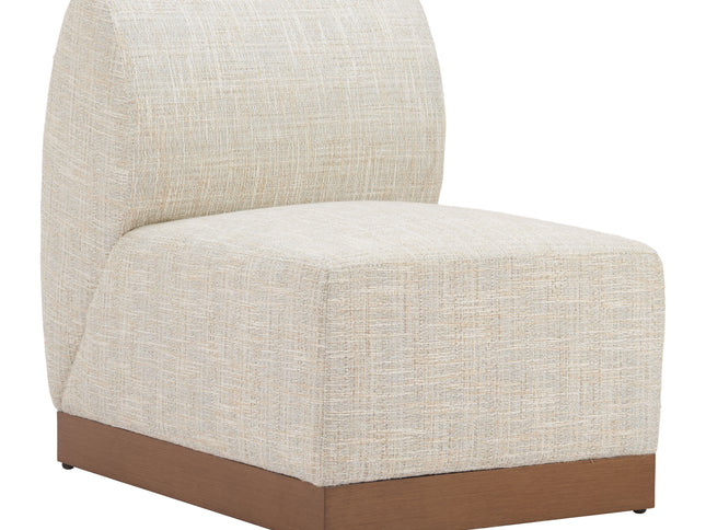 Christy Armless Chair Beige