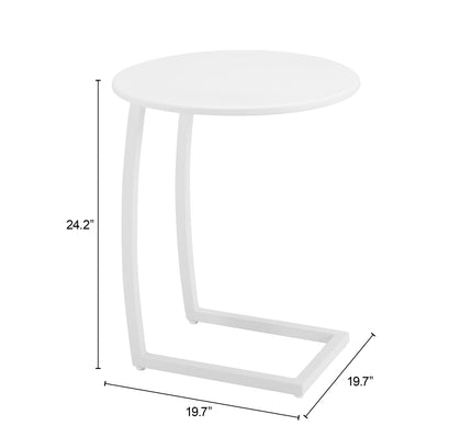 Noga End Table White