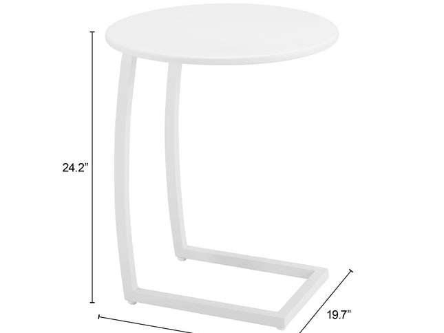 Noga End Table White
