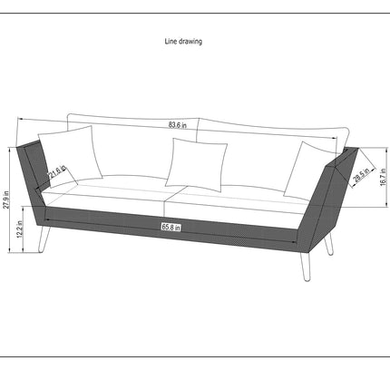 Panther Outdoor Patio Wicker and FSC Wood Seating Set