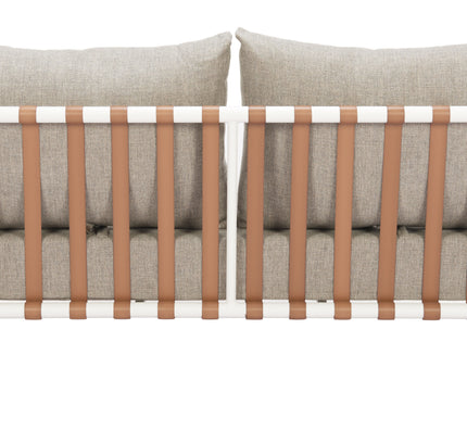 Welt Sofa Taupe & White