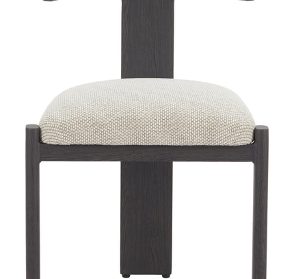 Tiana Dining Chair Black & Beige