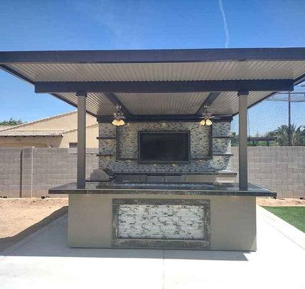 KoKoMo Montego Outdoor Kitchen BBQ Island – Stylish Built-In Grill Island for Patios