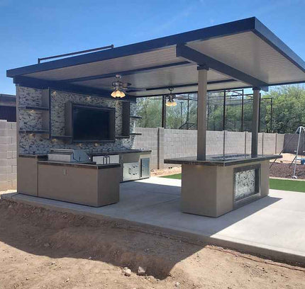 KoKoMo Montego Outdoor Kitchen BBQ Island – Stylish Built-In Grill Island for Patios
