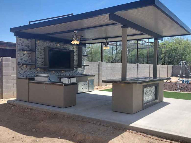 KoKoMo Montego Outdoor Kitchen BBQ Island – Stylish Built-In Grill Island for Patios