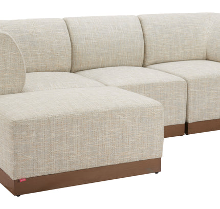 Christy Armless Chair Beige