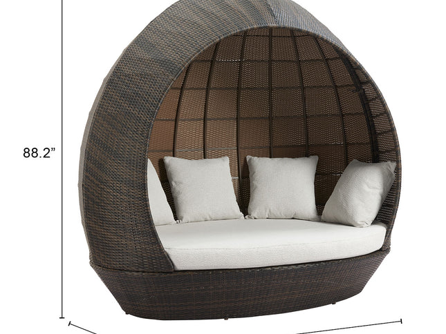 Marisol Beach Daybed Brown & Beige
