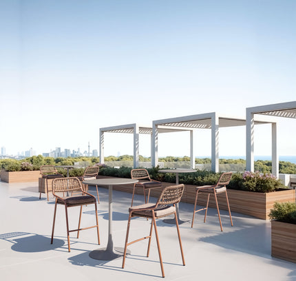 Rio Barstool (Set of 2) Brown