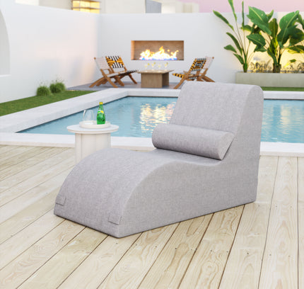 Luanda Chaise Lounge Gray