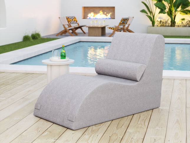 Luanda Chaise Lounge Gray