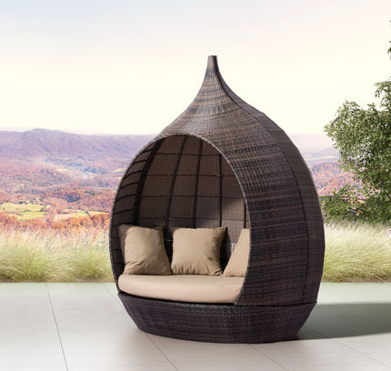 Martinique Beach Daybed Brown & Beige