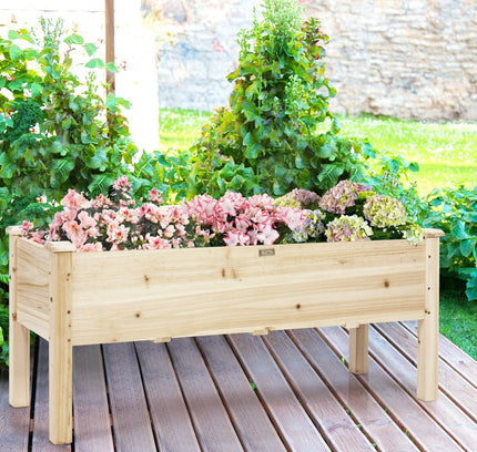 Raised Garden Bed Elevated Planter Box Wood for Vegetable Flower Herb