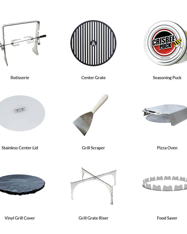 Arteflame Classic 40″ — Fire Pit with Cooktop (CORTEN Bowl; Short Round / Short Euro / Built-In No Base)