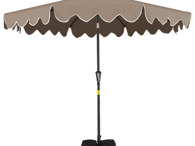 9 Ft Patio Umbrella with Weighted Base and Sandbags