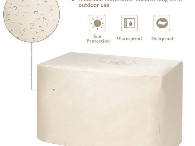 9-Piece Outdoor PE Rattan Sofa Set with 42" 60,000 BTU Gas Fire Pit Table — Gray