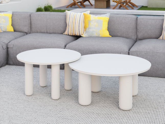 Ola Coffee Table Set (2-Piece) White