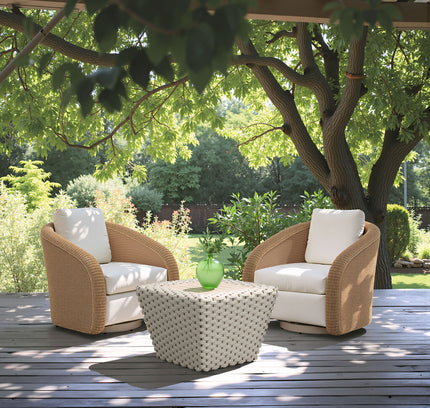 Solara Swivel Chair Ivory