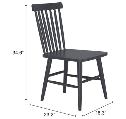 Zeilen Dining Chair (Set of 2) Black