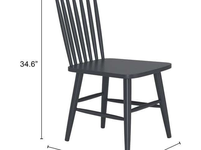 Zeilen Dining Chair (Set of 2) Black