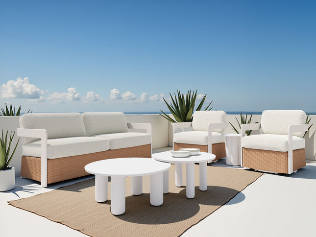 Gelo Sofa White & Brown