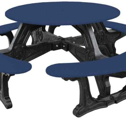 Cantina Round Table Outdoor Seating - Durable Outdoor Seating for 8