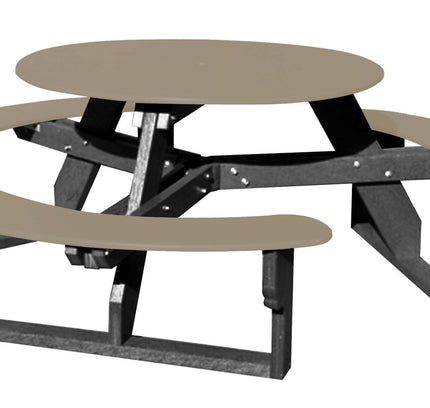 Open Round Table for Versatile and Customizable Outdoor Round Table Seating