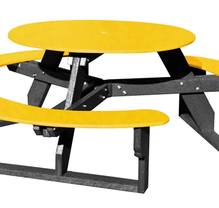 Open Round Table for Versatile and Customizable Outdoor Round Table Seating