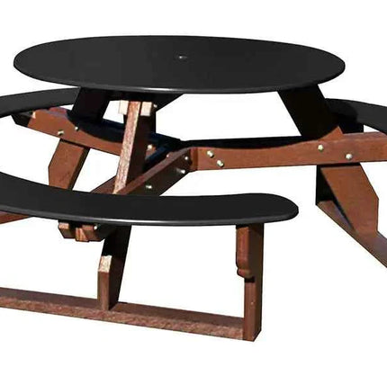 Open Round Table for Versatile and Customizable Outdoor Round Table Seating