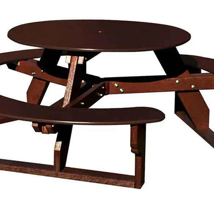Open Round Table for Versatile and Customizable Outdoor Round Table Seating