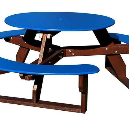 Open Round Table for Versatile and Customizable Outdoor Round Table Seating
