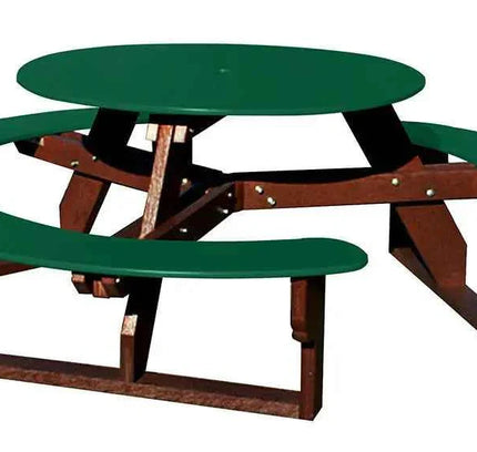 Open Round Table for Versatile and Customizable Outdoor Round Table Seating