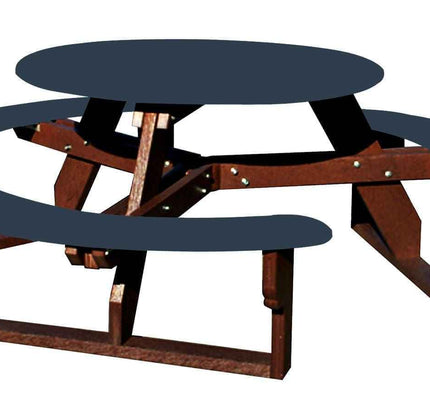 Open Round Table for Versatile and Customizable Outdoor Round Table Seating