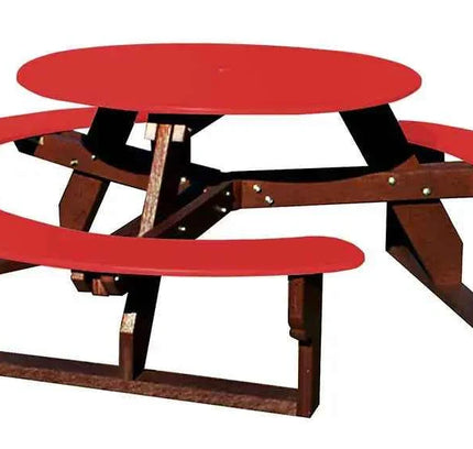 Open Round Table for Versatile and Customizable Outdoor Round Table Seating