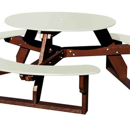 Open Round Table for Versatile and Customizable Outdoor Round Table Seating
