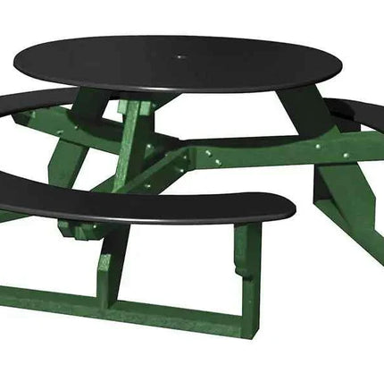 Open Round Table for Versatile and Customizable Outdoor Round Table Seating