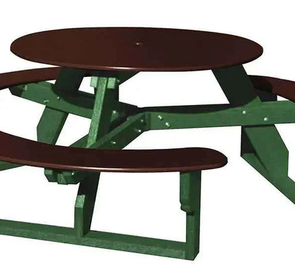 Open Round Table for Versatile and Customizable Outdoor Round Table Seating