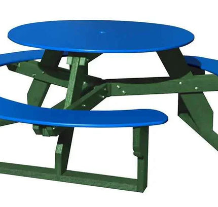 Open Round Table for Versatile and Customizable Outdoor Round Table Seating