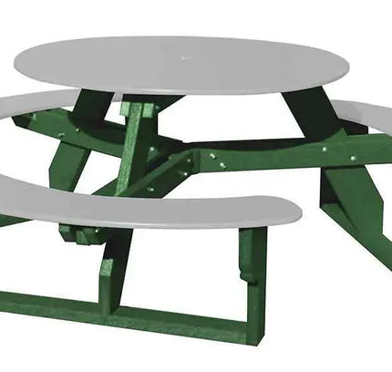 Open Round Table for Versatile and Customizable Outdoor Round Table Seating