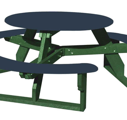 Open Round Table for Versatile and Customizable Outdoor Round Table Seating